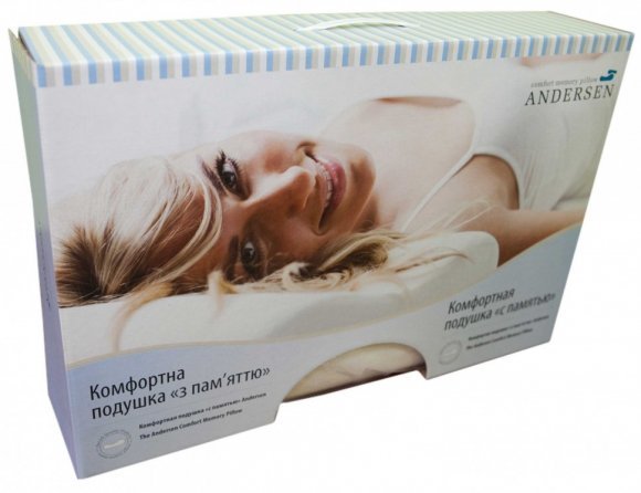 Подушка ортопедична з пам'яттю 33x50x11-9 см (CMP001) Подушка ортопедична з пам'яттю 33x50x11-9 см (CMP001)