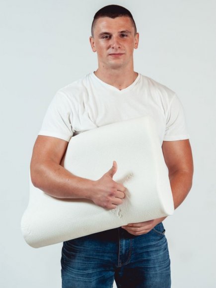 Подушка ортопедична з пам'яттю 33x50x11-9 см (CMP001) Подушка ортопедична з пам'яттю 33x50x11-9 см (CMP001)