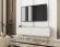 Тумба під телевізор Perfect Home Оро / Oro 2-дверна з золотими ніжками RTV135 MDF Білий (PFH-091329) Тумба під телевізор Perfect Home Оро / Oro 2-дверна з золотими ніжками RTV135 MDF Білий (PFH-091329)