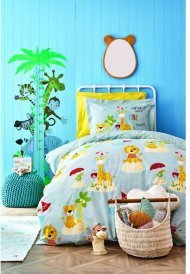 Постільна білизна Loro sari 2020-2 блакитний ранфорс піке підліткова svt-2000022246002