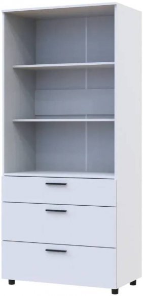 Шафа для одягу Doros Торн Білий 2 ДСП/3Ш (полиці) 90х51.6х200 (DRS-012020) Шафа для одягу Doros Торн Білий 2 ДСП/3Ш (полиці) 90х51.6х200 (DRS-012020)