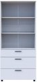 Шафа для одягу Doros Торн Білий 2 ДСП/3Ш (полиці) 90х51.6х200 (DRS-012020) Шафа для одягу Doros Торн Білий 2 ДСП/3Ш (полиці) 90х51.6х200 (DRS-012020)