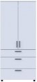 Шафа для одягу Doros Торн Білий 2 ДСП/3Ш (полиці) 90х51.6х200 (DRS-012020) Шафа для одягу Doros Торн Білий 2 ДСП/3Ш (полиці) 90х51.6х200 (DRS-012020)