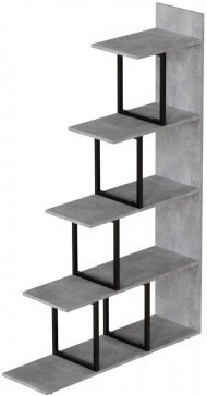 Етажерка Ferrum-decor Стелла 1600x1020x300 Чорний метал ДСП Бетон (FRD-105482) Етажерка Ferrum-decor Стелла 1600x1020x300 Чорний метал ДСП Бетон (FRD-105482)