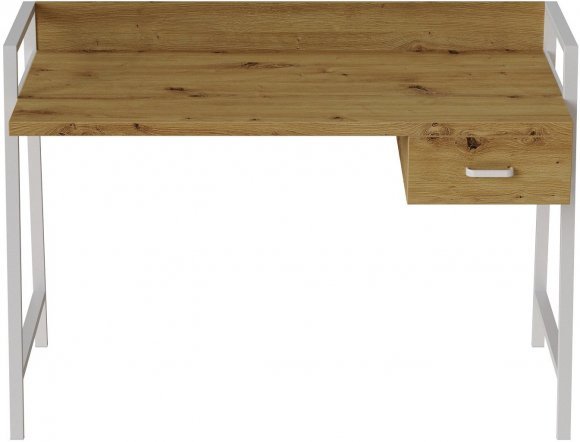 Письмовий стіл Ferrum-decor Комфорт 750x1000x600 Білий метал ДСП Дуб Артизан 32 мм (FRD-103441) Письмовий стіл Ferrum-decor Комфорт 750x1000x600 Білий метал ДСП Дуб Артизан 32 мм (FRD-103441)
