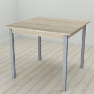 Стіл кухонний Ferrum-decor Дієго 75x80x80 Сірий ДСП Сонома 16мм (FRD-106306) Стіл кухонний Ferrum-decor Дієго 75x80x80 Сірий ДСП Сонома 16мм (FRD-106306)