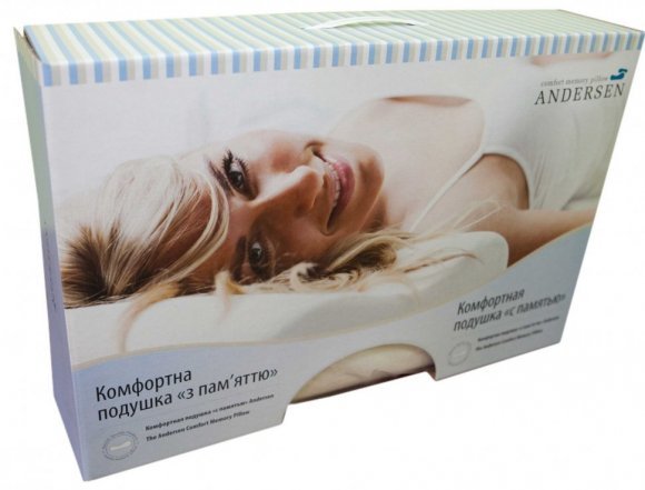 Подушка ортопедична з пам'яттю 40x60x13-10 см (CMP002)