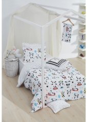 Постільна білизна Home Perfect Ranforce Love panda білий євро 200х220 см Постільна білизна Home Perfect Ranforce Love panda білий євро 200х220 см