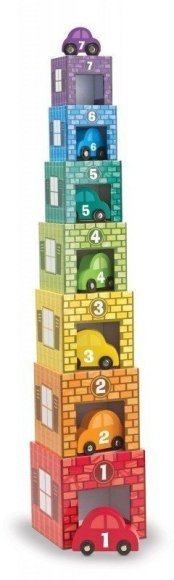 Набір блоків-кубів Автомобілі та гаражі MD12435 Набір блоків-кубів Автомобілі та гаражі MD12435