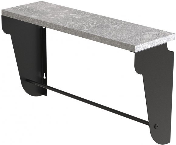 Полиця настінна Ferrum-decor Світ 300x600x150 метал Чорний ДСП Бетон 16 мм (FRD-102806) Полиця настінна Ferrum-decor Світ 300x600x150 метал Чорний ДСП Бетон 16 мм (FRD-102806)