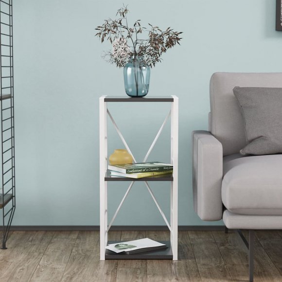 Етажерка 3/34 Ferrum-decor Серії Конект 73x34x28 білий ДСП Сосна Кембра 16мм (FRD-104300)