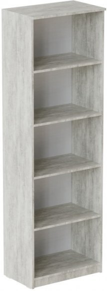 Шафа Анжело Ferrum-decor на 5 полиць 1900x600x380 ДСП Бетон 16 мм (FRD-104976)