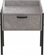 Тумба модульна Ferrum-decor Бетті 540x450x320 метал Чорний ДСП Бетон 16 мм (FRD-105497)