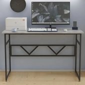 Стіл письмовий Раян Ferrum-decor 750x1200x600 Чорний метал ДСП Бетон 16 мм (FRD-106477)