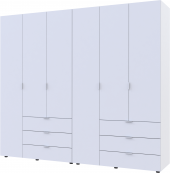 Комплект шаф для одягу Doros Гелар (2 шт.) 232,4х49,5х203,4 см Білий (DRS-011171)