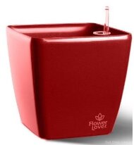 Розумний вазон Flower Lover Quadrato 18 см червоний глянцевий 41116611