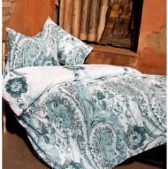 Постільна білизна Premium Madeleine бірюзова сімейна 145х210 см