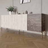 Комод на золотих металевих ніжках LION Грей 204x38x76,5 см Самоа Димчастий/Дерево (LION-042652) Комод на золотих металевих ніжках LION Грей 204x38x76,5 см Самоа Димчастий/Дерево (LION-042652)