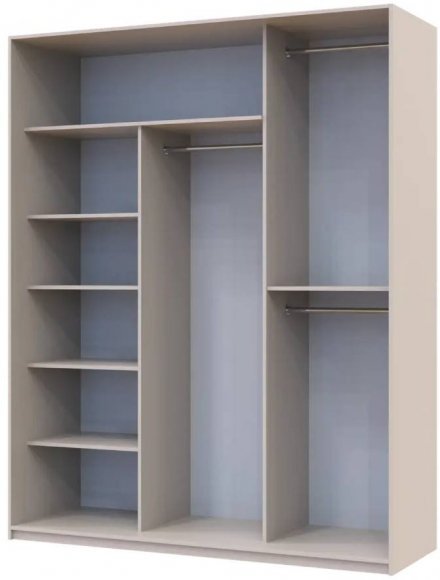 Шафа-купе Doros Сіті Лайт Кашемір 3 дзеркала 180х60х225 (80736374)