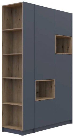 Етажерка до шафи Doros Дейл Графіт/Дуб Евок 52х28х220 DRS-011732 (41516119)
