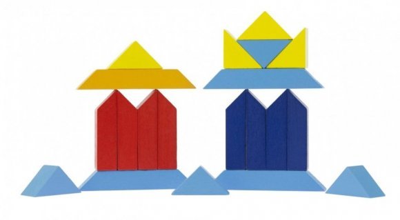 Пазл дерев'яний Світ форм Трикутники 57572-1 Пазл дерев'яний Світ форм Трикутники 57572-1