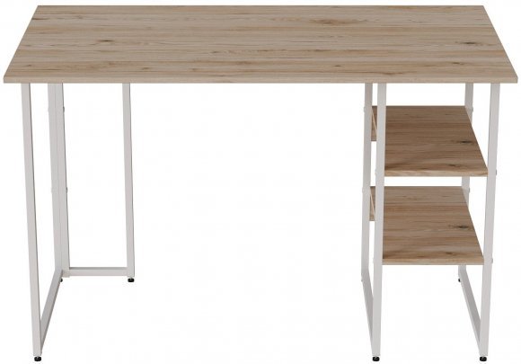 Комп'ютерний стіл Ferrum-decor Кевін 75x140x60 білий ДСП Дуб Сан-Марино 32мм (FRD-101267)