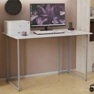 Письмовий стіл Ferrum-decor Ханна 75x100x60 сірий ДСП Біле 16мм (FRD-101391)