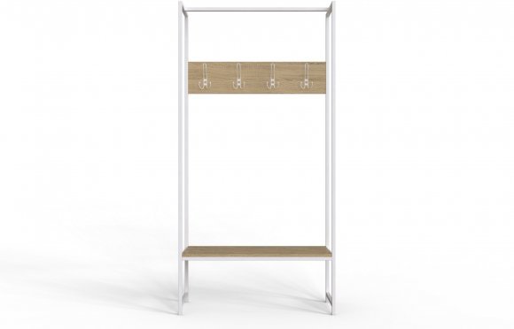 Вішалка модульна підлогова Ferrum-decor Треліс 12 180x90x38 білий ДСП Дуб Сонома 16мм (FRD-104316) Вішалка модульна підлогова Ferrum-decor Треліс 12 180x90x38 білий ДСП Дуб Сонома 16мм (FRD-104316)