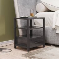 Тумба універсальна Ferrum-decor Вів'єн 1/1 50x41x40 чорний ДСП Сосна Кембра 16мм (FRD-104144)