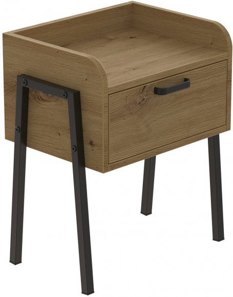 Тумба модульна Ferrum-decor Бетті 540x450x320 метал Чорний ДСП Дуб Дуб Артизан 16 мм (FRD-105507) Тумба модульна Ferrum-decor Бетті 540x450x320 метал Чорний ДСП Дуб Дуб Артизан 16 мм (FRD-105507)