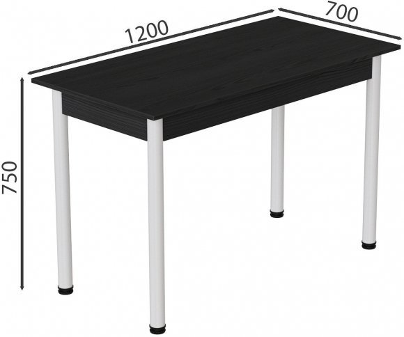 Стіл кухонний Ferrum-decor Беніта 75x120x70 Білий ДСП Сосна Кембра 16мм (FRD-105694) Стіл кухонний Ferrum-decor Беніта 75x120x70 Білий ДСП Сосна Кембра 16мм (FRD-105694)