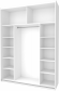 Шафа-купе двохдверна Doros G-Caiser 180х60х240 см Білий/2 Дзеркала (DRS-011012) Шафа-купе двохдверна Doros G-Caiser 180х60х240 см Білий/2 Дзеркала (DRS-011012)