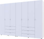 Комплект шаф для одягу Doros Гелар (2 шт.) 271,2х49,5х203,4 см Білий (DRS-011172)