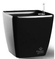 Розумний вазон Flower Lover Quadrato 18 см чорний глянсовий 4111661