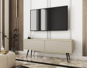 Тумба під телевізор Perfect Home Оро / Oro 2-дверна з чорними ніжками RTV135 MDF Бежевий (PFH-091335) Тумба під телевізор Perfect Home Оро / Oro 2-дверна з чорними ніжками RTV135 MDF Бежевий (PFH-091335)