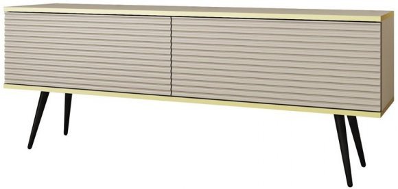 Тумба під телевізор Perfect Home Оро / Oro 2-дверна з чорними ніжками RTV135 MDF Бежевий (PFH-091335) Тумба під телевізор Perfect Home Оро / Oro 2-дверна з чорними ніжками RTV135 MDF Бежевий (PFH-091335)