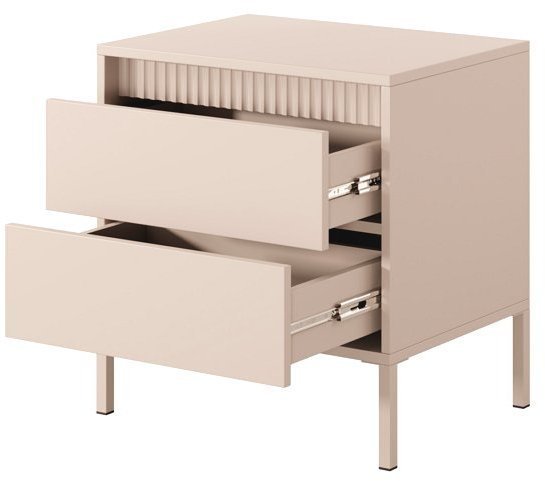 Тумба приліжкова Perfect Home Сенсо / Senso 2S/53 з 2 шухлядами Беж (PFH-092035) Тумба приліжкова Perfect Home Сенсо / Senso 2S/53 з 2 шухлядами Беж (PFH-092035)