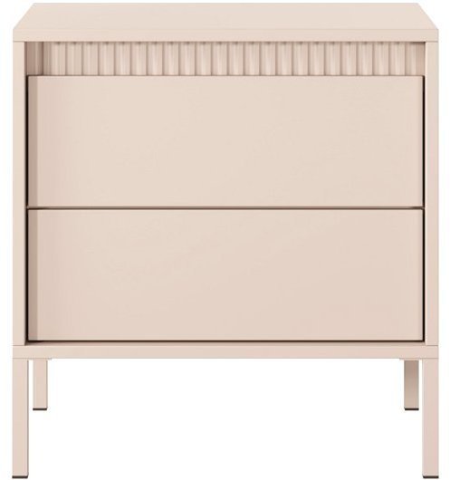 Тумба приліжкова Perfect Home Сенсо / Senso 2S/53 з 2 шухлядами Беж (PFH-092035) Тумба приліжкова Perfect Home Сенсо / Senso 2S/53 з 2 шухлядами Беж (PFH-092035)