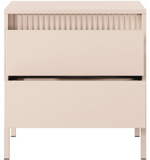 Тумба приліжкова Perfect Home Сенсо / Senso 2S/53 з 2 шухлядами Беж (PFH-092035) Тумба приліжкова Perfect Home Сенсо / Senso 2S/53 з 2 шухлядами Беж (PFH-092035)