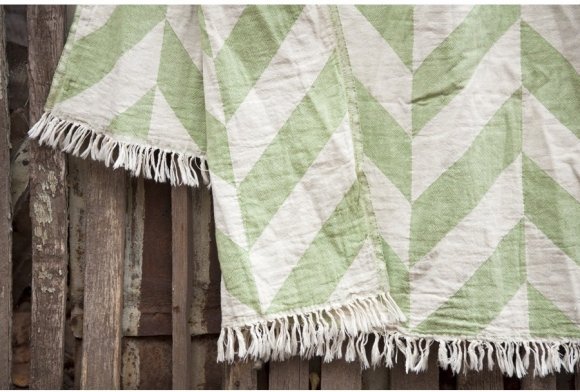 Плед-накидка Fishbone Throw Green Eyes 130х180 см 2000022091381