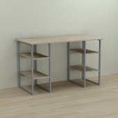 Письмовий стіл Ferrum-decor Карен 75x120x70 сірий ДСП Дуб Сонома 16мм (FRD-102439)