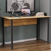 Комп'ютерний стіл Ferrum-decor Курт 75x140x60 чорний ДСП Дуб Сан-Марино 32мм (FRD-103925) Комп'ютерний стіл Ferrum-decor Курт 75x140x60 чорний ДСП Дуб Сан-Марино 32мм (FRD-103925)