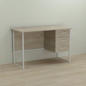 Письмовий стіл Ferrum-decor Гаррі 75x120x60 білий ДСП Дуб Сонома 16мм (FRD-104051) Письмовий стіл Ferrum-decor Гаррі 75x120x60 білий ДСП Дуб Сонома 16мм (FRD-104051)