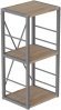 Етажерка 3/34 Ferrum-decor Серії Конект 73x34x28 сірий ДСП Дуб Сан-Марино 16мм (FRD-104302)