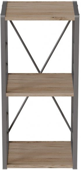 Етажерка 3/34 Ferrum-decor Серії Конект 73x34x28 сірий ДСП Дуб Сан-Марино 16мм (FRD-104302)