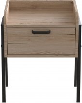 Тумба модульна Ferrum-decor Бетті 540x450x320 метал Чорний ДСП Дуб Сан-Марино 16 мм (FRD-105508)