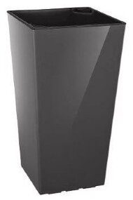 Вазон Elise 15 см антрацит глянець 411138876 Вазон Elise 15 см антрацит глянець 411138876