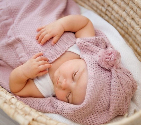 Плетений конверт Powder Pink lullalove-6593 Плетений конверт Powder Pink lullalove-6593