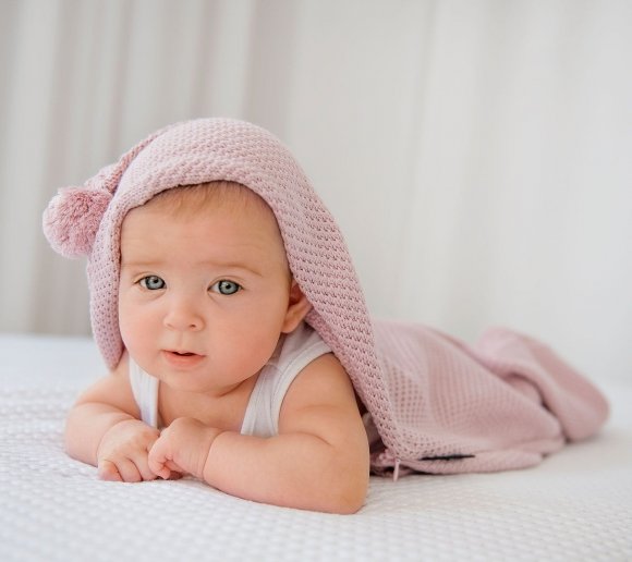 Плетений конверт Powder Pink lullalove-6593 Плетений конверт Powder Pink lullalove-6593