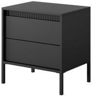 Тумба приліжкова Perfect Home Сенсо / Senso 2S/53 з 2 шухлядами Чорний (PFH-092036) Тумба приліжкова Perfect Home Сенсо / Senso 2S/53 з 2 шухлядами Чорний (PFH-092036)